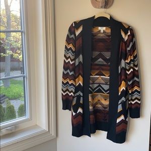 Earth tone color Missoni for Target cardigan